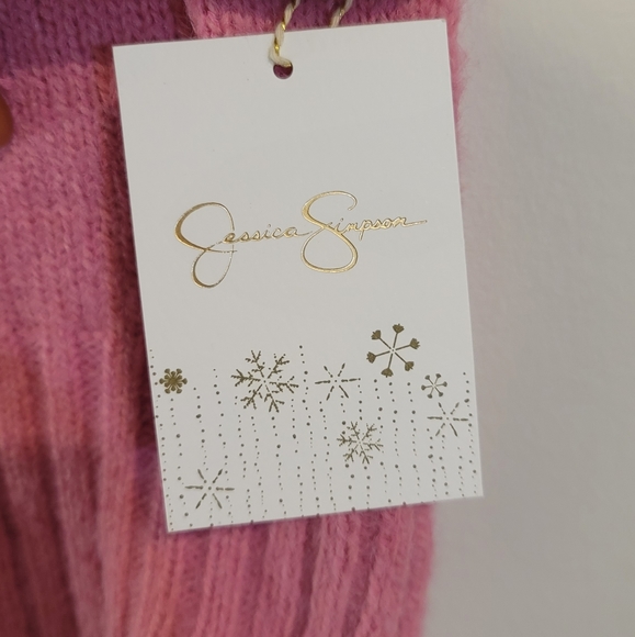 Jessica Simpson Vintage knit vest sweater Small size Pink Sleeveless - Picture 3 of 5